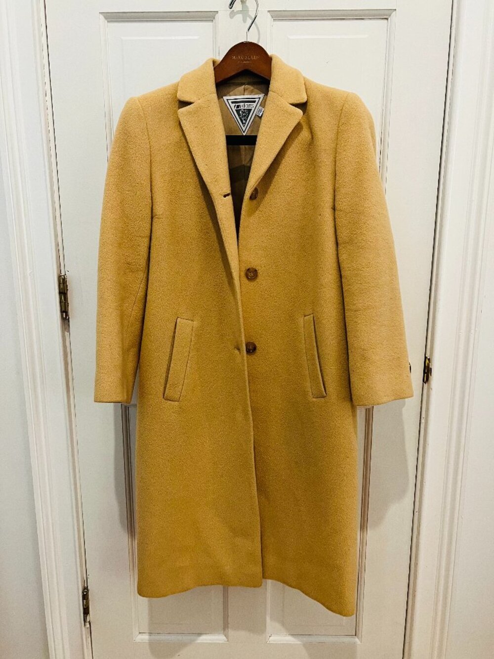 Vintage Long Marvin Richards Over Coat Jacket Size 4 Small